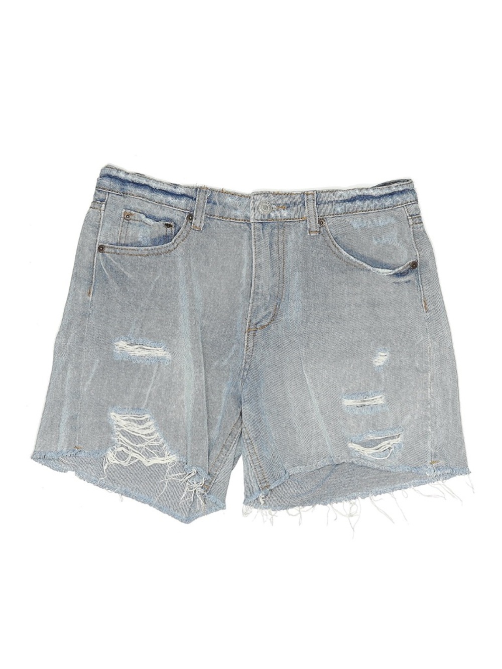 Signature8 Light Blue Distressed Denim Shorts